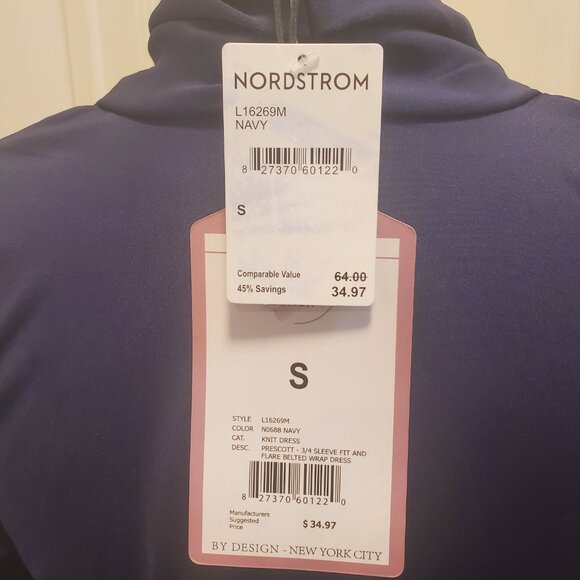 NWT Love By Design Faux Wrap Dress - Size S - Picture 5 of 6